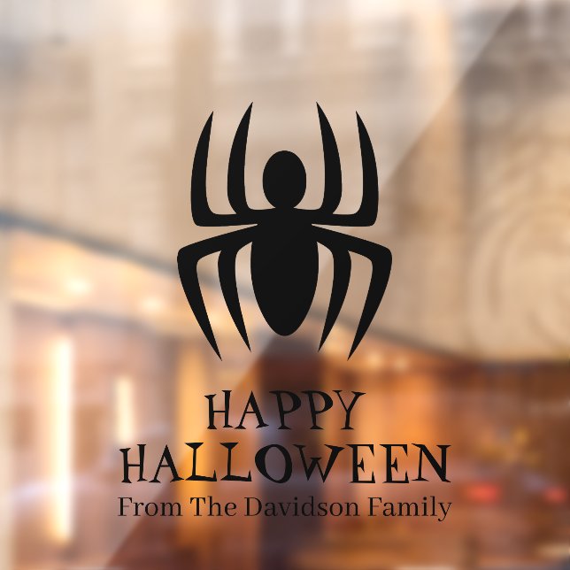 Halloween black spider custom text decoration (Sheet 2)