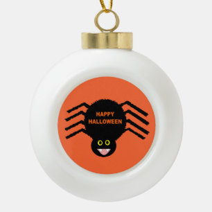 Halloween Black Spider Ornament