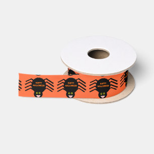 Halloween Black Spider Ribbon Satin Ribbon