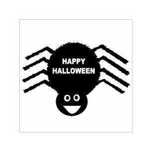 Halloween Black Spider Self Inking Stamp