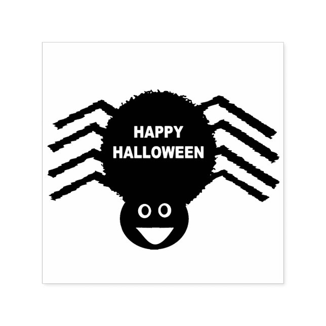 Halloween Black Spider Self Inking Stamp (Design)