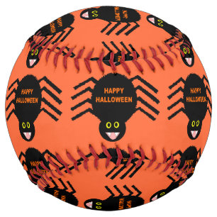 Halloween Black Spider Softball