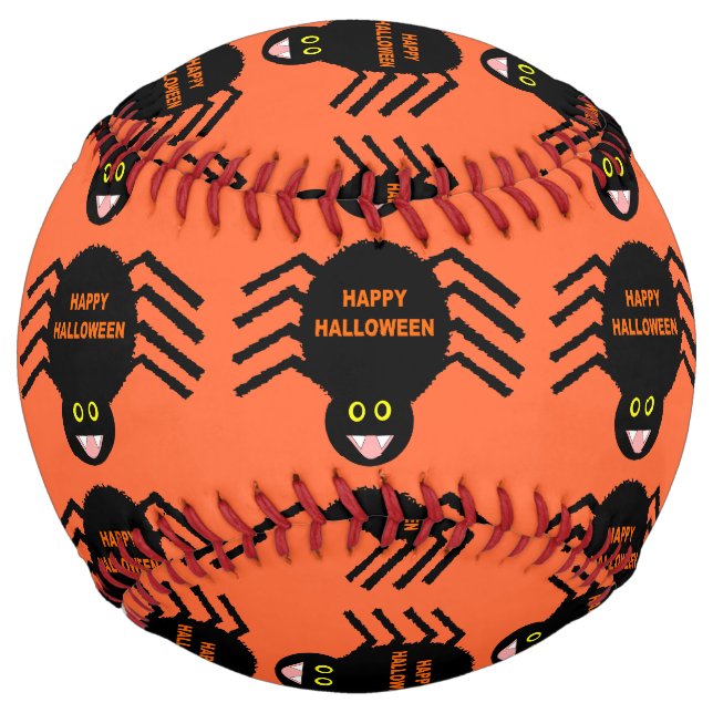 Halloween Black Spider Softball (Front)
