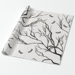 Halloween Black Tree Wrapping Paper<br><div class="desc">Spooky Halloween Black Tree Wrapping Paper.</div>