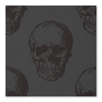 Halloween Black/Warm Grey Skulls 