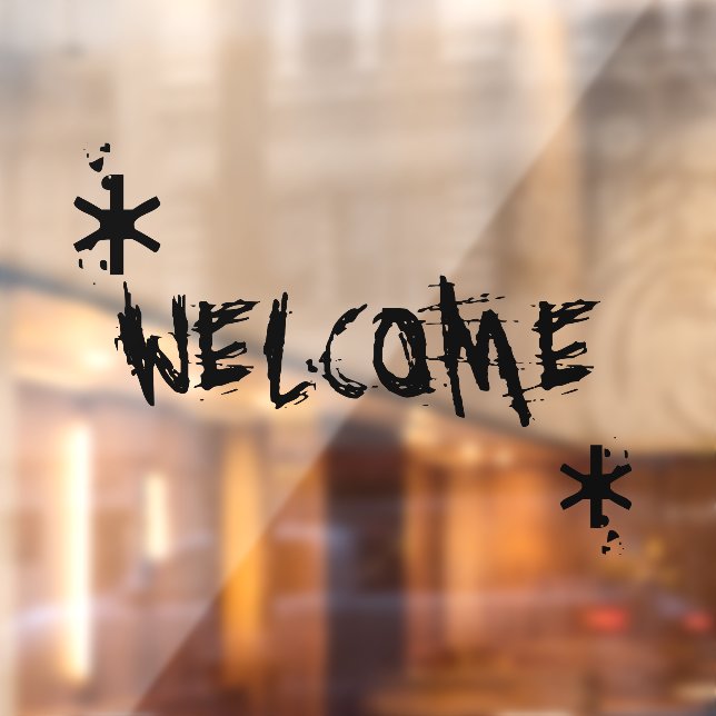Halloween black welcome custom text scary  (Sheet 2)