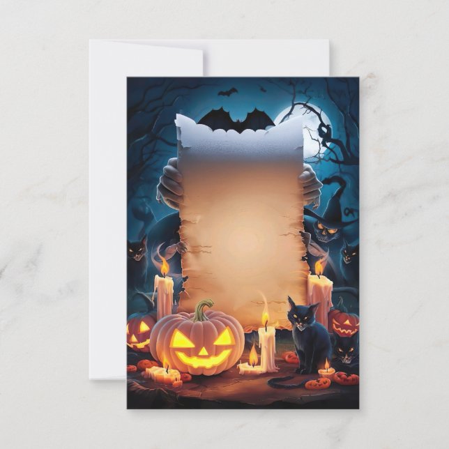 Halloween Blank Invitation Card #21 (Front)