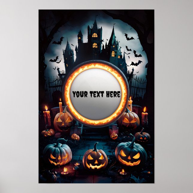 Halloween Blank Invitation Poster #6 (Front)