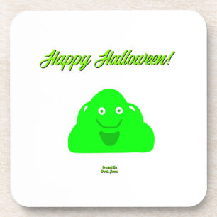 Halloween Blob Hard Plastic Coaster