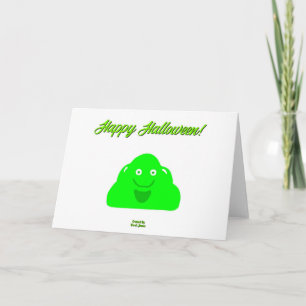 Halloween Blob Horizontal Greeting Card