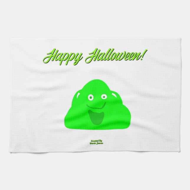 Halloween Blob Kitchen Towel (Horizontal)