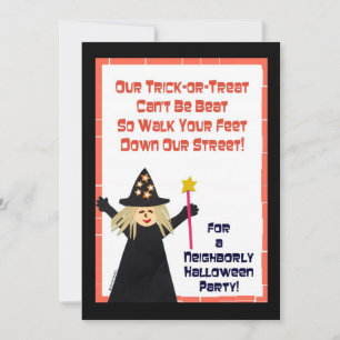 Halloween Block Party Invitation