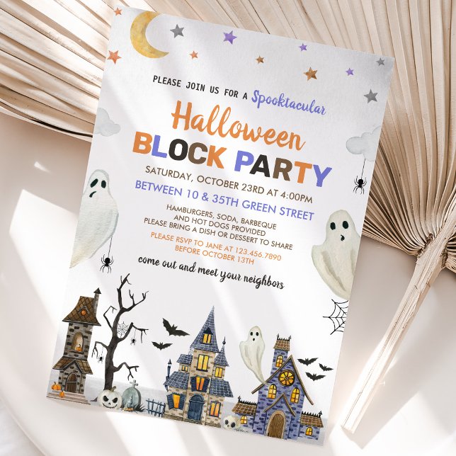  Halloween Block Party Invitation (Creator Uploaded)