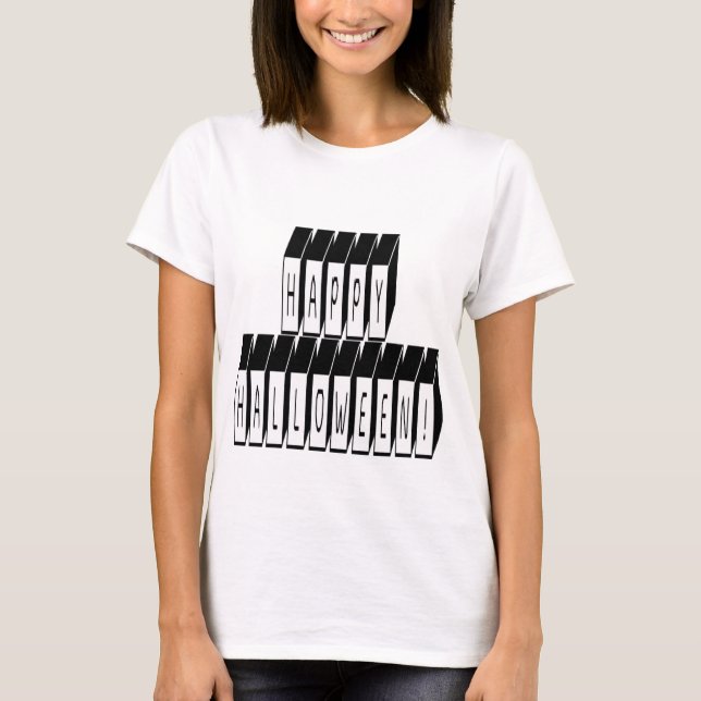 Halloween Block Text T-Shirt (Front)