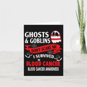 Halloween Blood Cancer Awareness Survivor Gift Card