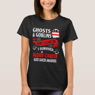 Halloween Blood Cancer Awareness Survivor Gift T-Shirt