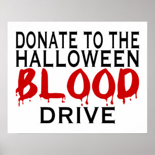 Halloween Blood Drive Poster