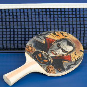 Halloween , Bloodthirsty Vampire Ping Pong Paddle