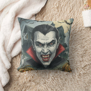 Halloween, Bloodthirsty Vampire, Scary Cushion