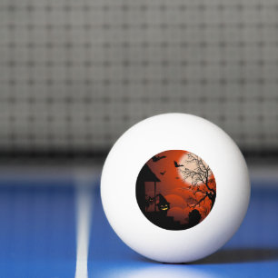 Halloween Bloody Moonlight Nightmare Ping Pong Ball