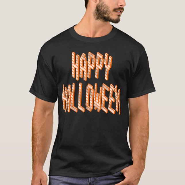 Halloween Blox Text T-Shirt (Front)