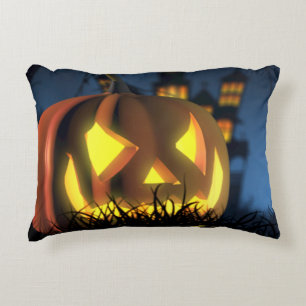 Halloween blue Accent Pillow