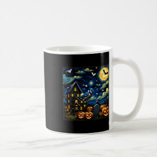 Halloween Blue Jay Starry Night  Coffee Mug