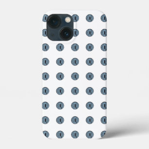 Halloween Blue Polka Dot Eyes iPhone 13 Mini Case