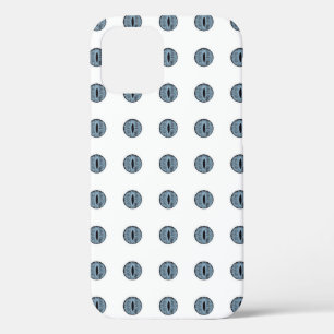 Halloween Blue Polka Dot Eyes iPhone 12 Case