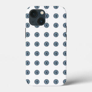 Halloween Blue Polka Dot Eyes iPhone 13 Mini Case