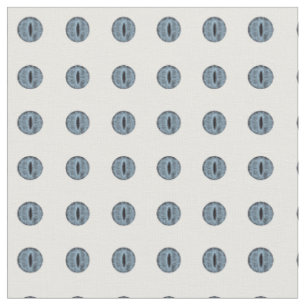 Halloween Blue Polka Dot Eyes Fabric