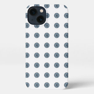 Halloween Blue Polka Dot Eyes iPhone 13 Case