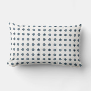 Halloween Blue Polka Dot Eyes Lumbar Cushion