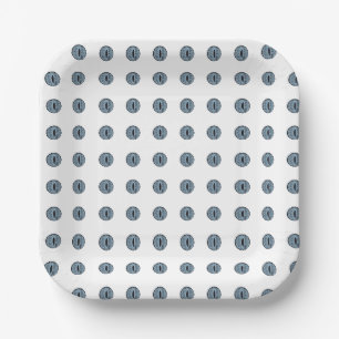 Halloween Blue Polka Dot Eyes Napkins Paper Plate