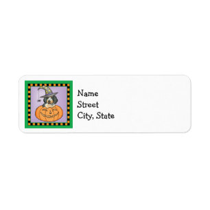 Halloween Bluetick Label Return Address Label