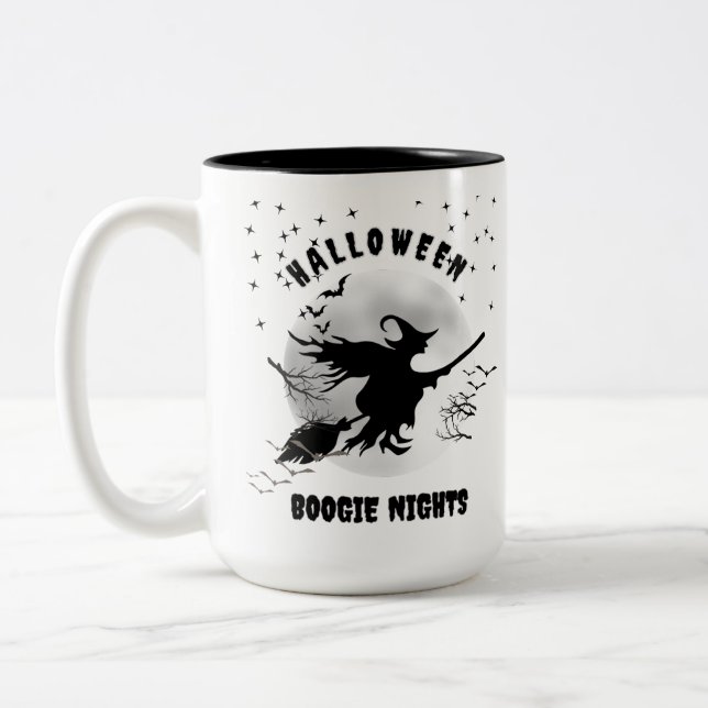  Halloween Bogie Night Two-Tone Coffee Mug (Left)