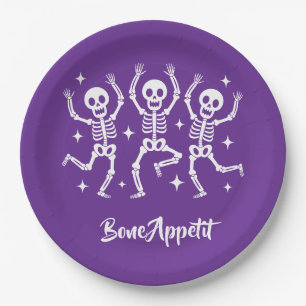 Halloween Bone Appetit  Paper Plate