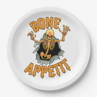 Halloween "Bone Appetit" Paper Plates