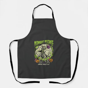 Halloween Bone Rider Mischief Apron
