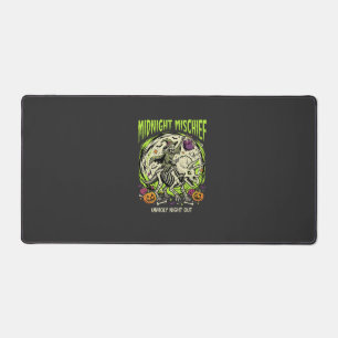 Halloween Bone Rider Mischief Desk Mat