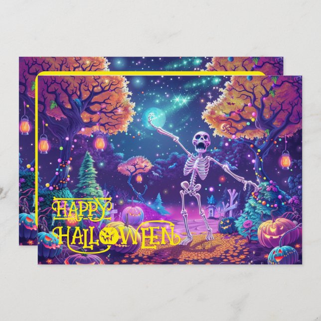 Halloween Bone to Be Wild! card (Front/Back)