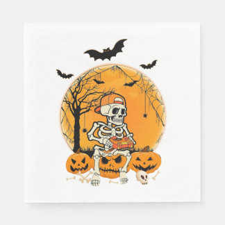 Halloween BonePumpkin Napkin