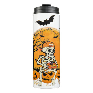 Halloween BonePumpkin Thermal Tumbler