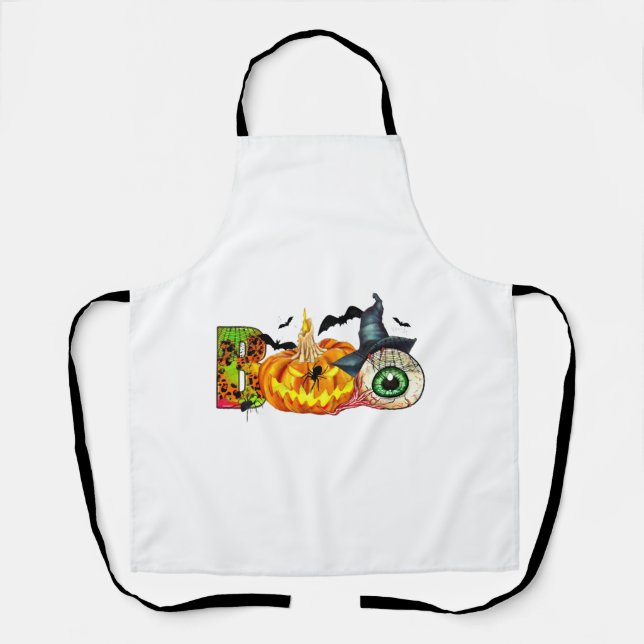 Halloween Boo  Apron (Front)