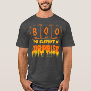 Halloween Boo Art  Chemistry Teacher Element T-Shirt
