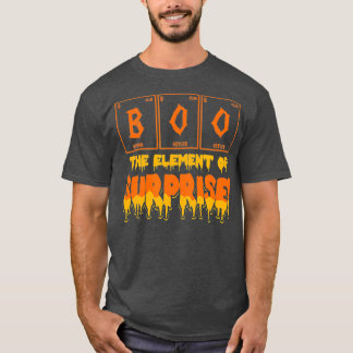 Halloween Boo Art  Chemistry Teacher Element T-Shirt