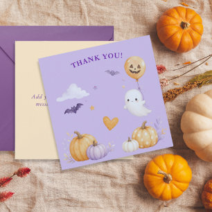 Halloween Boo Baby Shower  Thank You Card