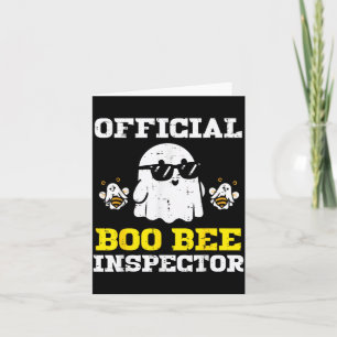 Halloween Boo Bee Inspector Funny Costume Men Card
