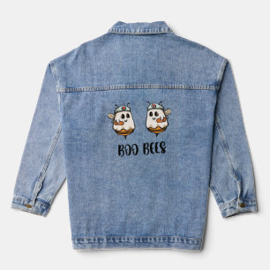 Halloween Boo Bees Nurse Classic T-Shirt Denim Jacket