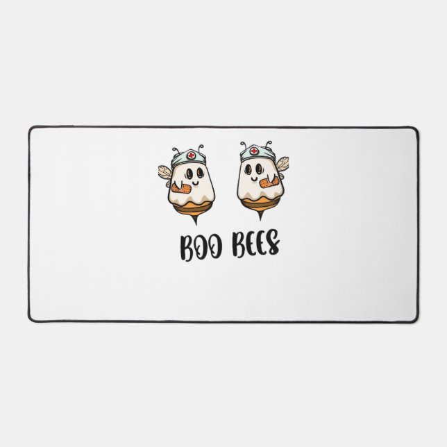 Halloween Boo Bees Nurse Classic T-Shirt Desk Mat (Front)
